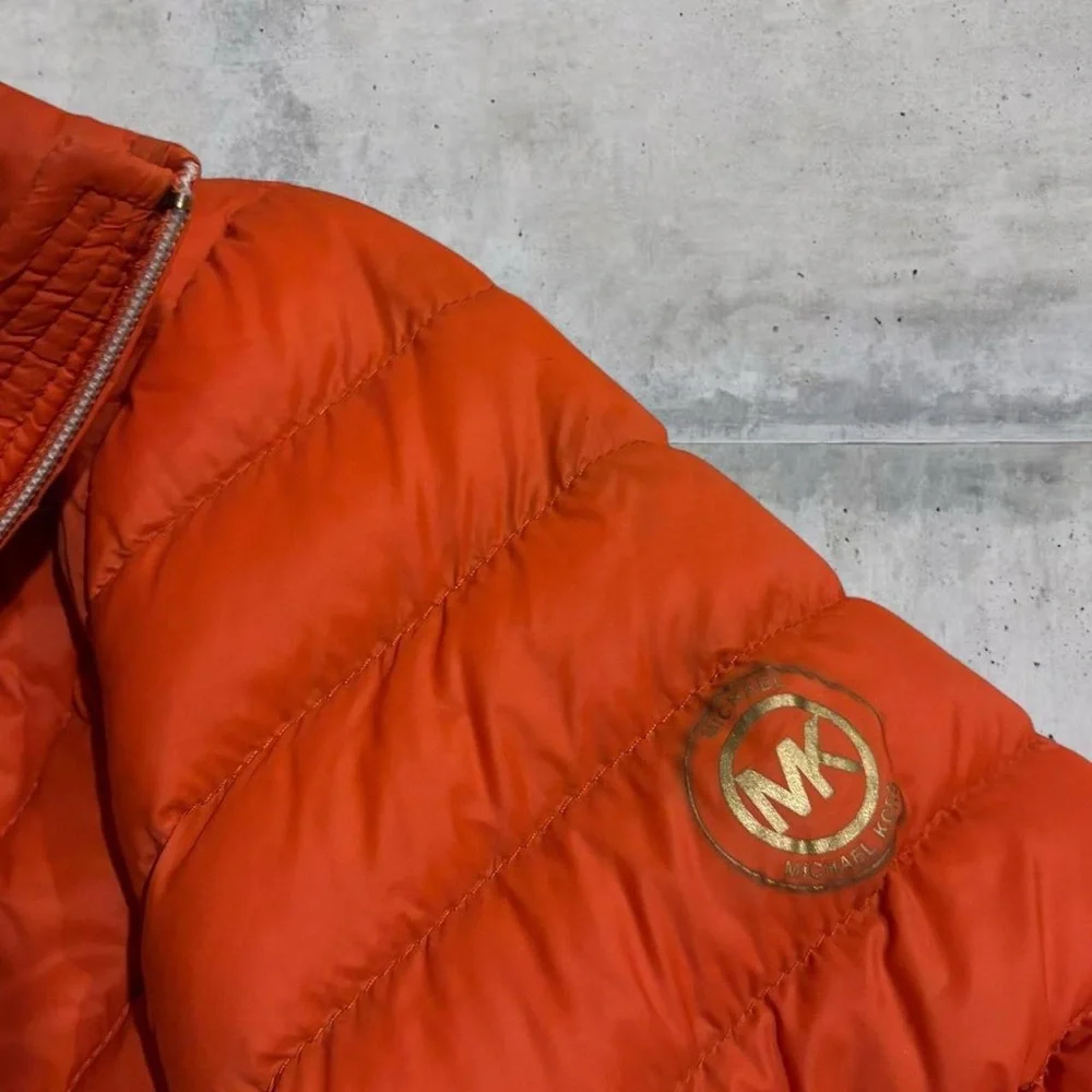 Michael Kors Orange Down Puffer Jacket